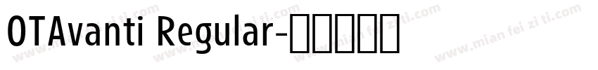 OTAvanti Regular字体转换